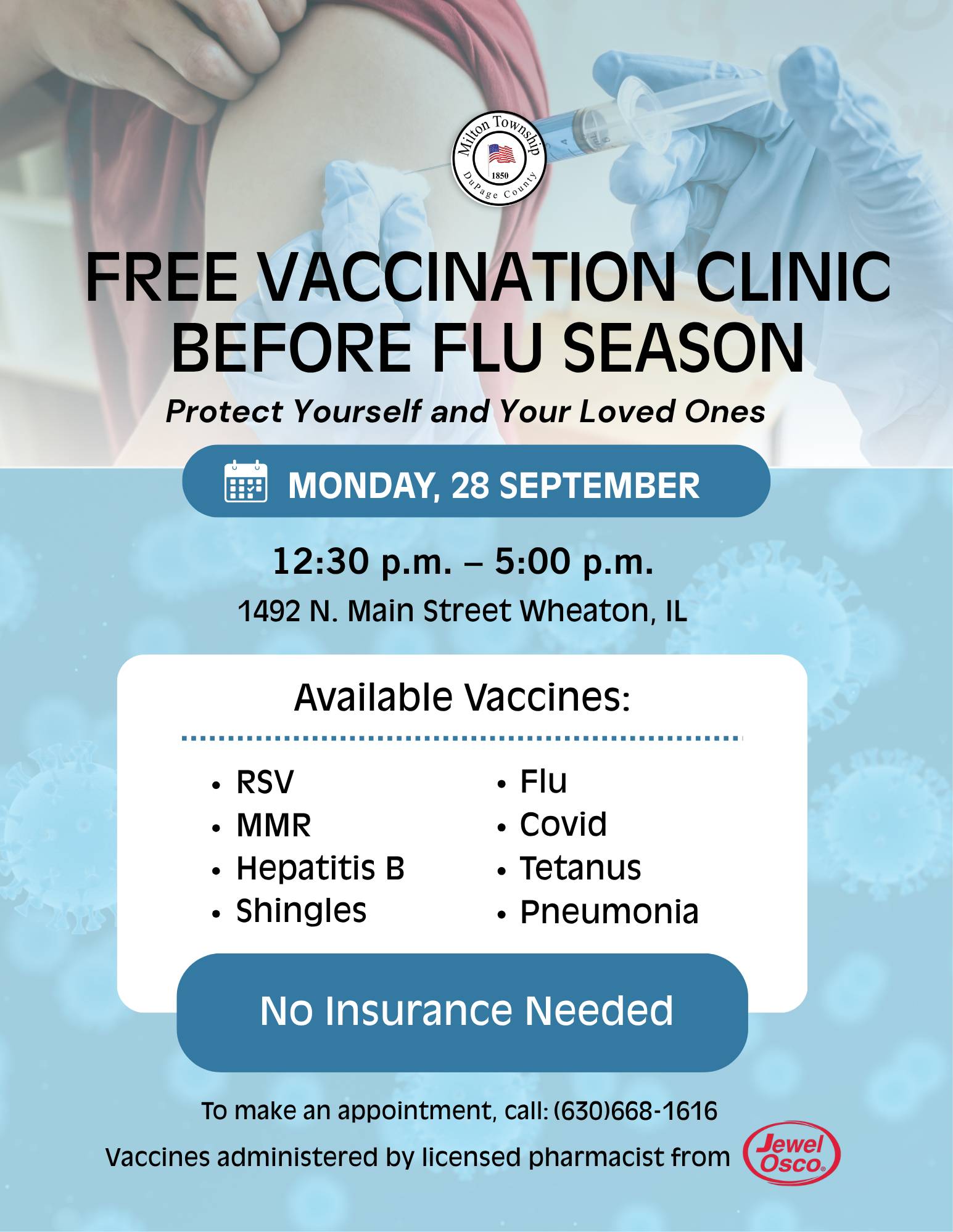 2026 Vaccine Clinic Flyer w provider - Copy